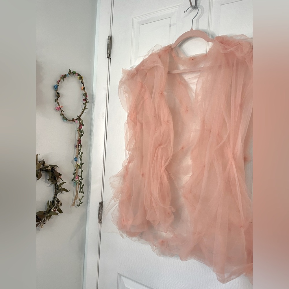 Pink Tulle Vest